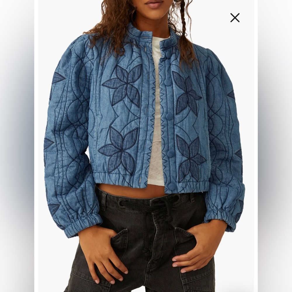 NWT Free People Quinn Quilted Jacket